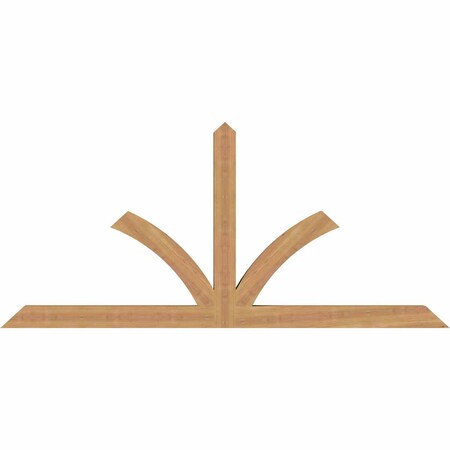 Ekena Millwork Richland Timber Gable Bracket, Western Red Cedar, 72"W x 33"H x 3 1/2"D x 3 1/2"F, 11/12 Pitch GBW072X33X0404RIC00SWR